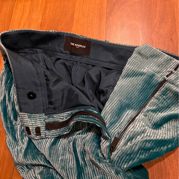 The Kooples Velvet Pants, Size 2, Green - Picture 7 of 10